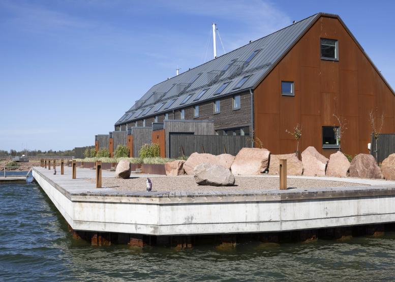 Fasad med havsutsikt