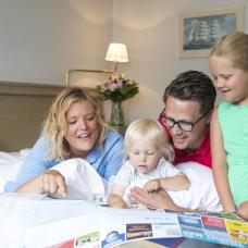 Gott om plats i familjerummen på Hotell Adlon.